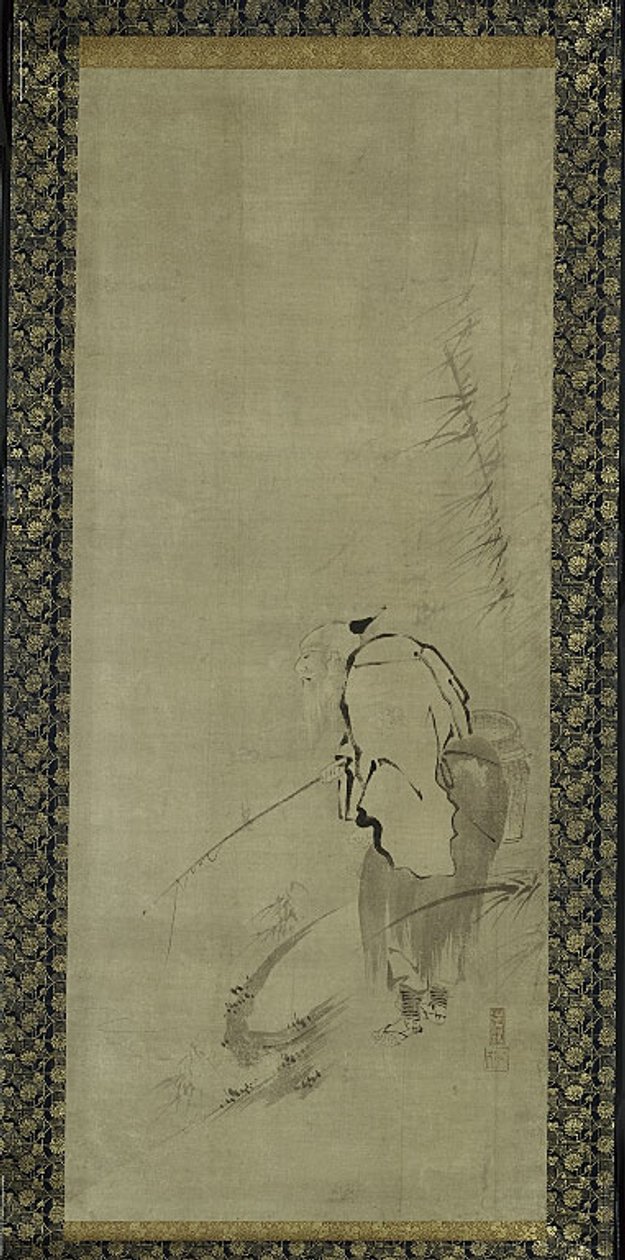 Triptykon af Zhou Moushu, Xiwangmu og Taigong Wang af Kaiho Yusho