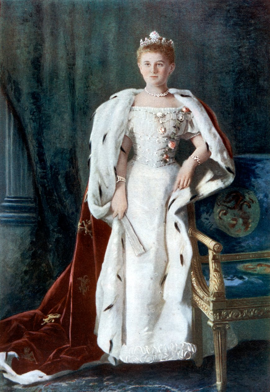 Dronning Wilhelmina af Holland, begyndelsen af det 20. århundrede. af Kaineke