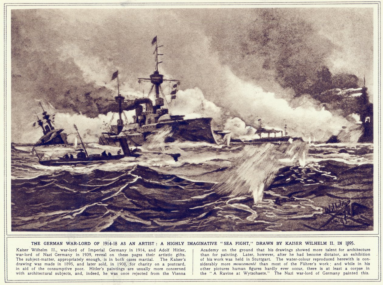 En havkamp, malet i 1895 og offentliggjort i 