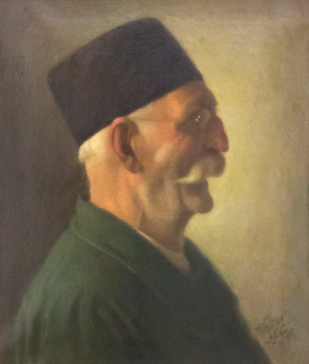 Selvportræt, Kamal-ol-Molk, olie på lærred, kunstmuseum, Sa