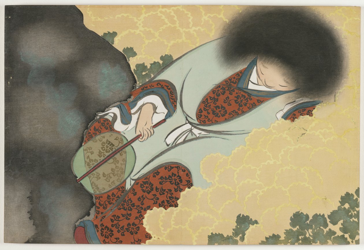 Flowers of a Hundred Worlds (Momoyogusa): Chrysanthemum Boy (Kikujidō) af Kamisaka Sekka