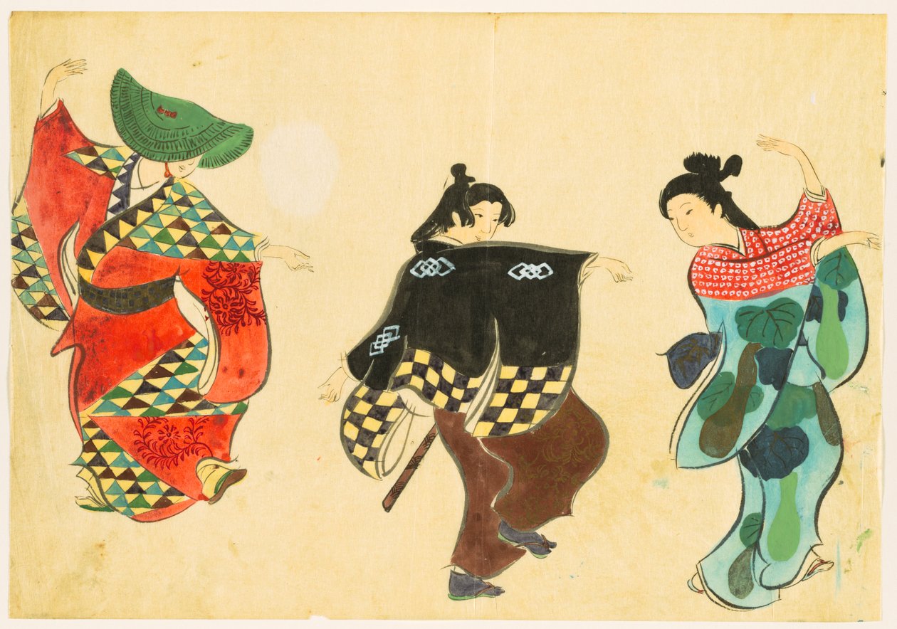 Flowers of a Hundred Worlds (Momoyogusa): Dans (Odori) af Kamisaka Sekka