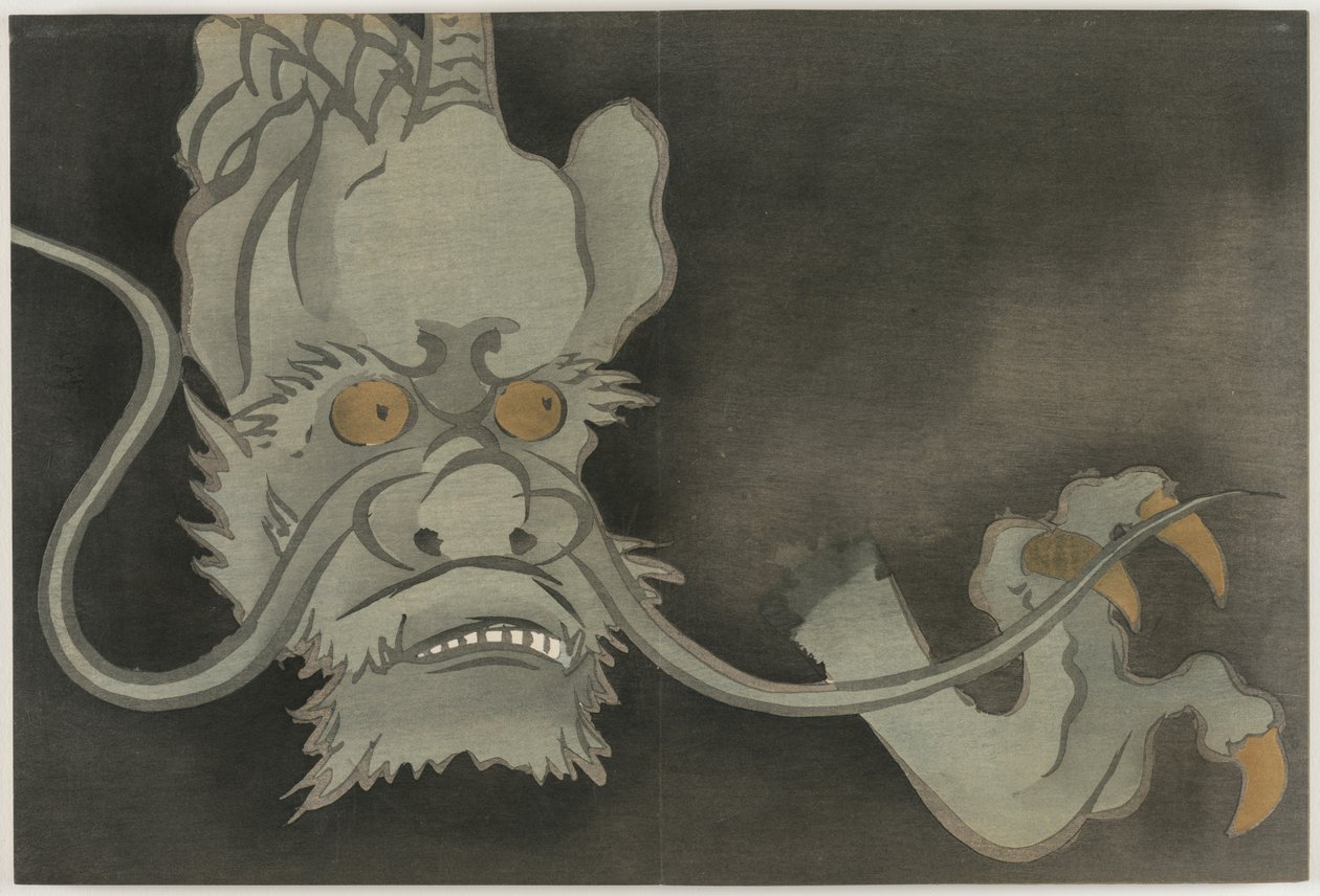 Flowers of a Hundred Worlds (Momoyogusa): Dragon (Ryū) af Kamisaka Sekka