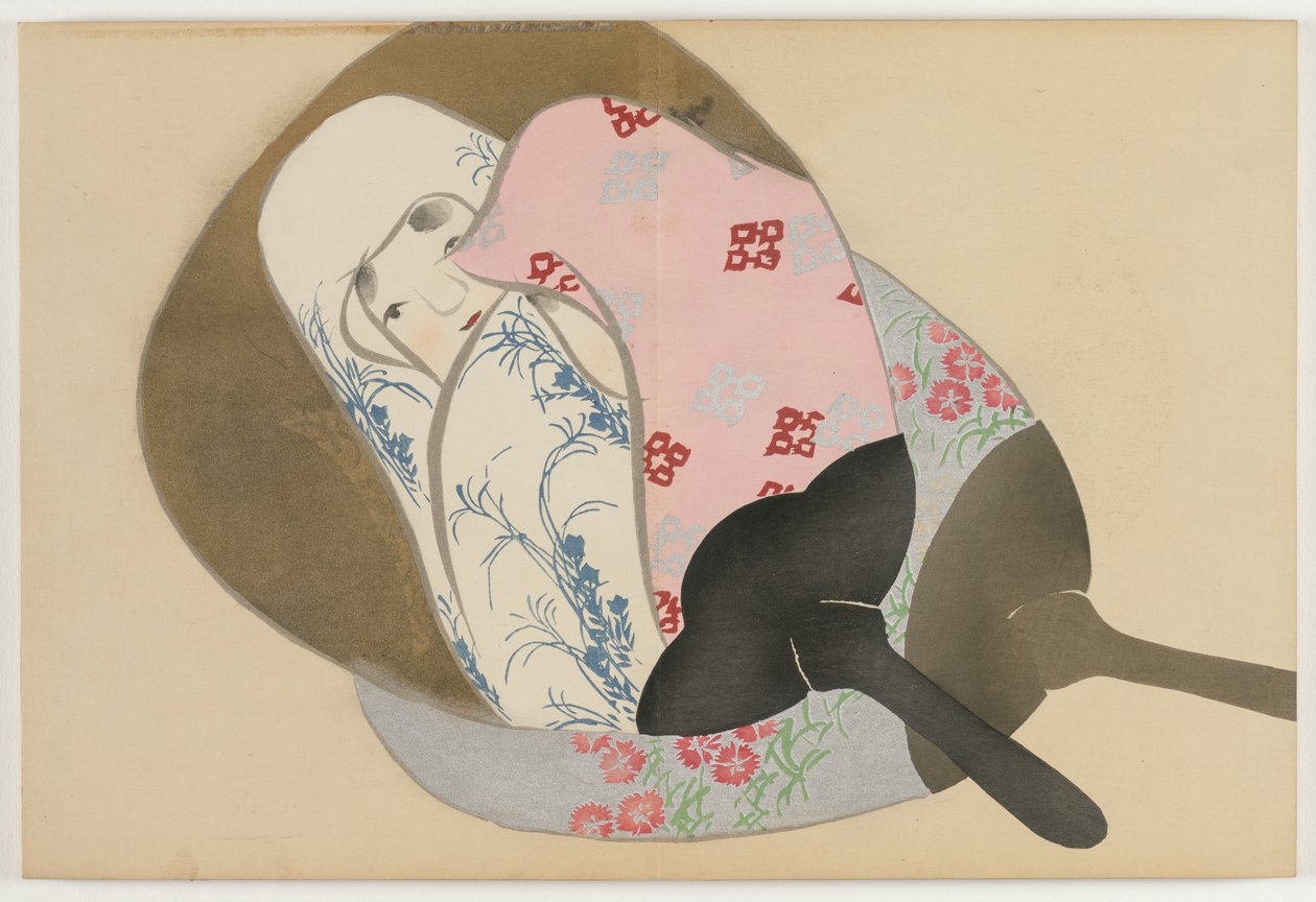 Flowers of a Hundred Worlds (Momoyogusa): Fans (Senmen) af Kamisaka Sekka
