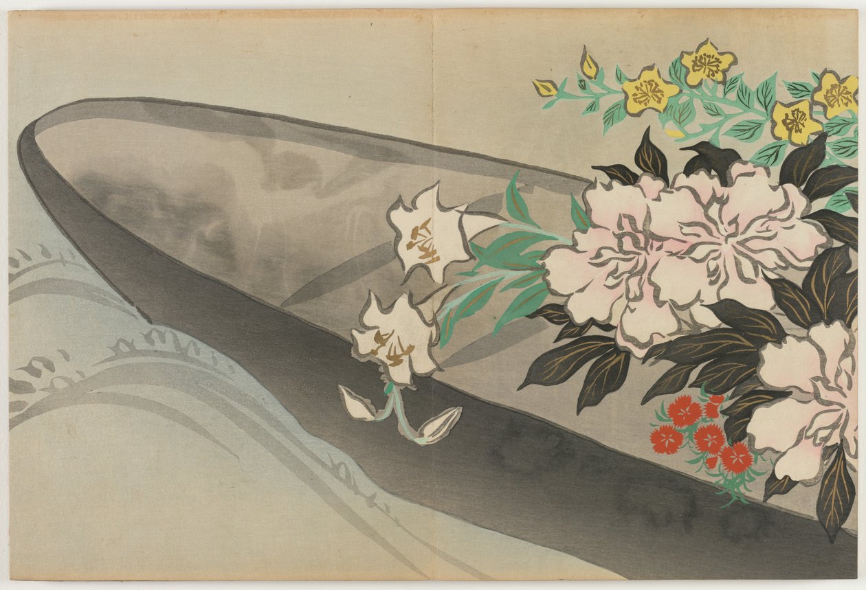 Flowers of a Hundred Worlds (Momoyogusa): Blomsterbåd (Hanabune) af Kamisaka Sekka