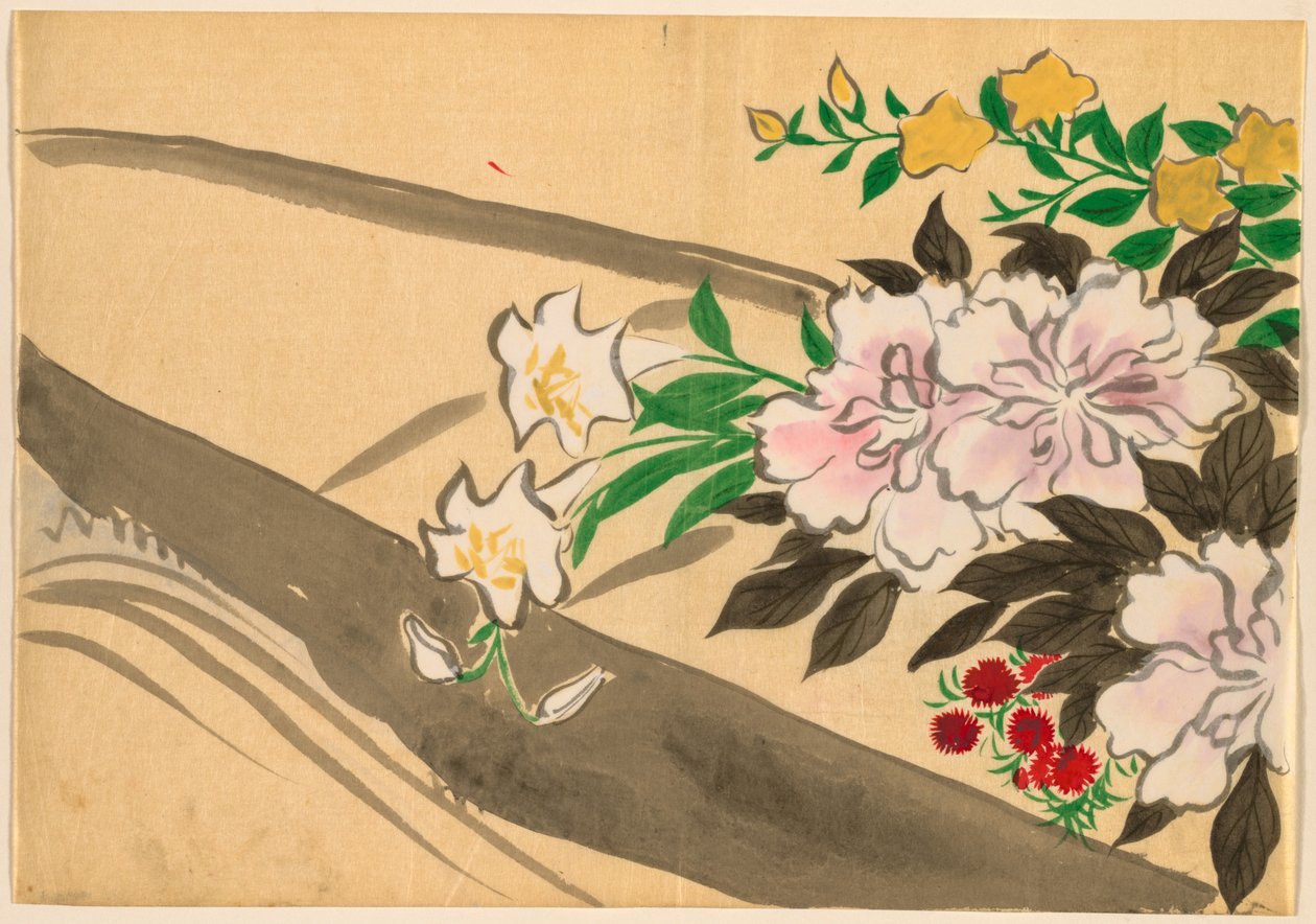 Flowers of a Hundred Worlds (Momoyogusa): Blomsterbåd (Hanabune) af Kamisaka Sekka