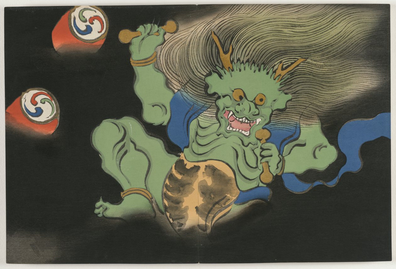 Fowlers of fundred worlds (momoyogusa): God of tenndr (lyn) af Kamisaka Sekka