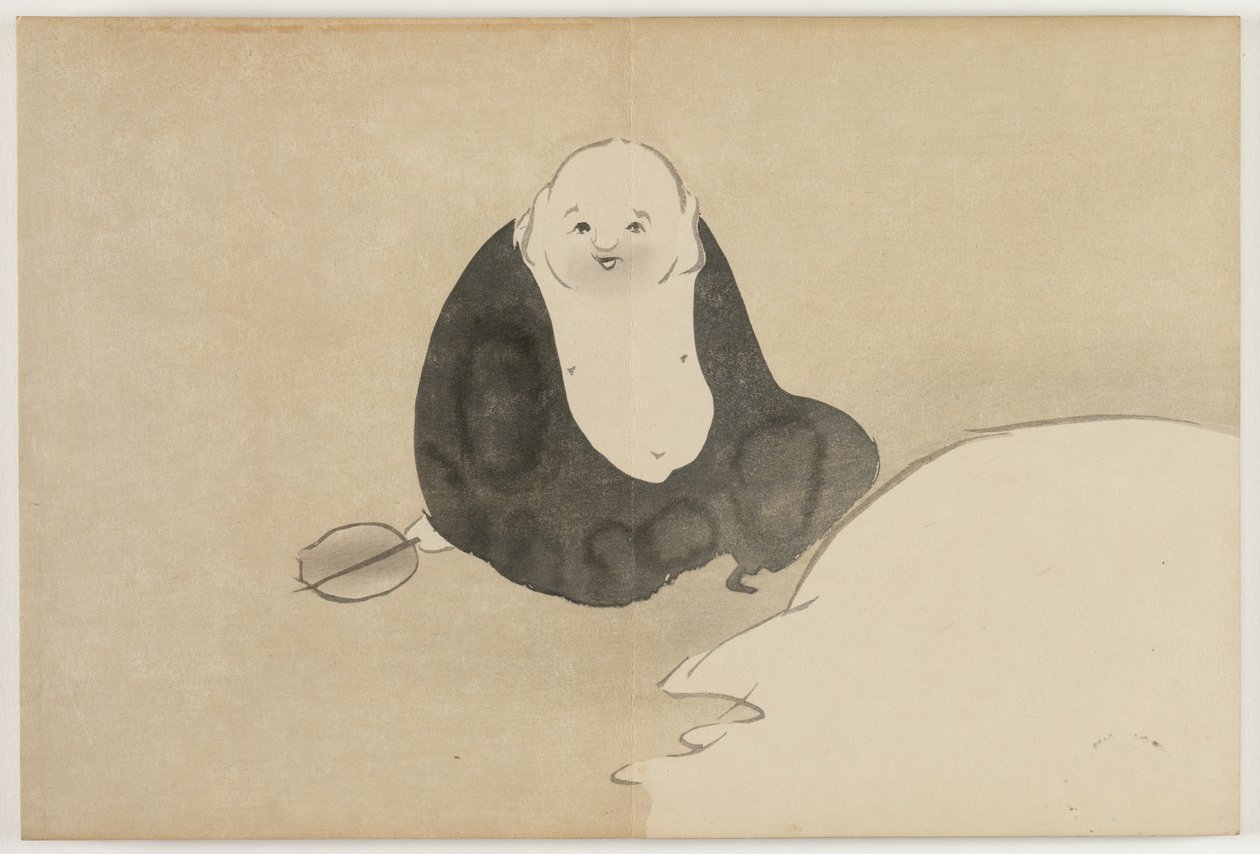 Fours of Fundred wo rlds (Momoyogusa): Hotei af Kamisaka Sekka