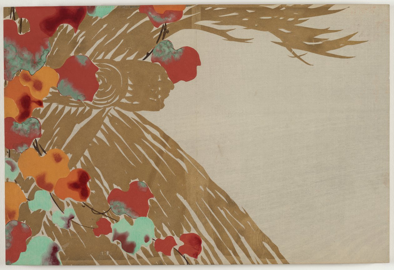 Flowers of a Hundred Worlds (Momoyogusa): Ivy (Tsuta) af Kamisaka Sekka