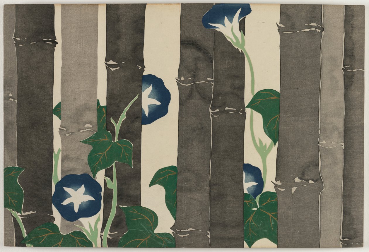 Flowers of a Hundred Worlds (Momoyogusa): Morning Glories (Asagao) af Kamisaka Sekka