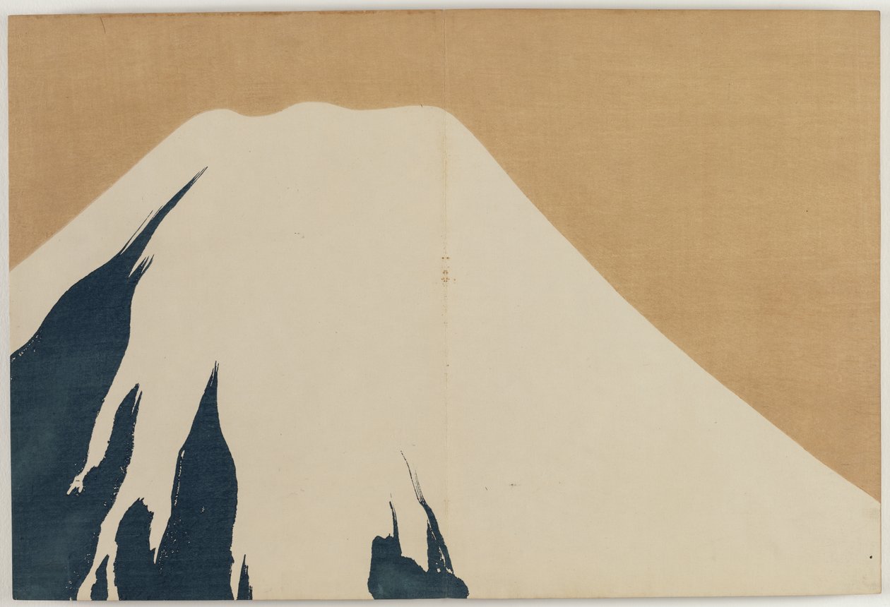 Flowers of a Hundred Worlds (Momoyogusa): Mount Fuji (Fuji) af Kamisaka Sekka