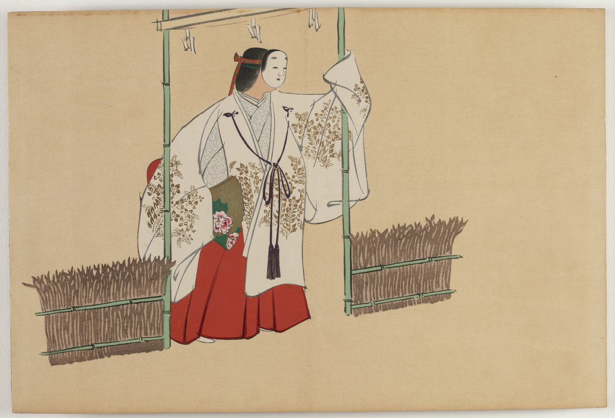 Hundrede verdeners blomster (Momoyogusa): Nonomiya (Nonomiya) af Kamisaka Sekka