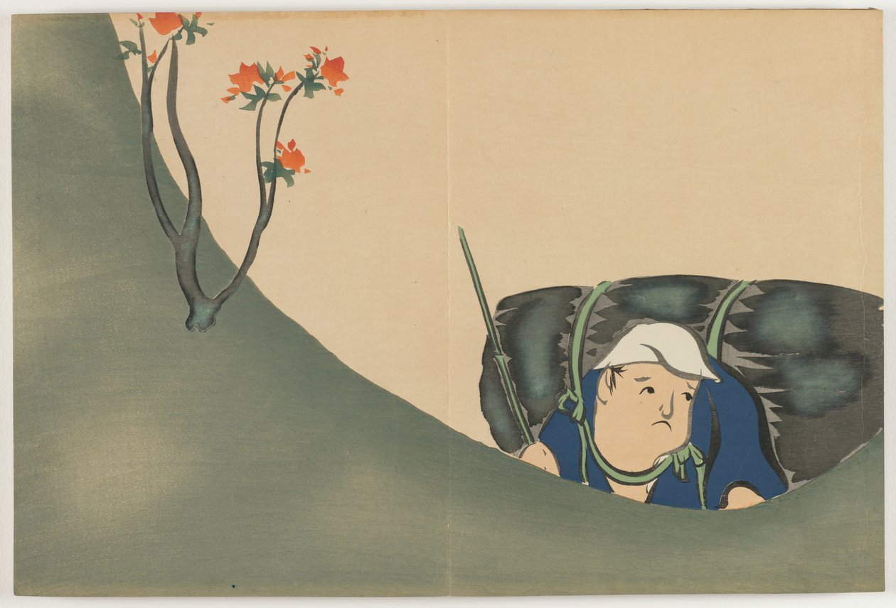 Flowers of a Hundred Worlds (Momoyogusa): Træskærer (Shomu) af Kamisaka Sekka