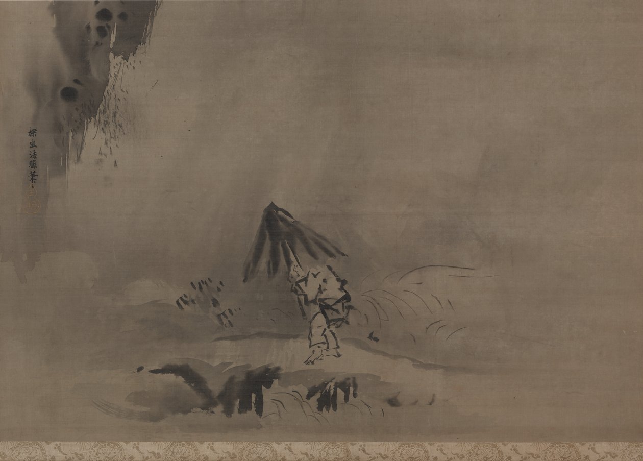 Aften brusebad af Kanō Tan’yū