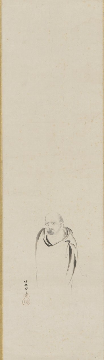 Bodhidharma, Edo-perioden (blæk på papir) af Kanō Tan’yū