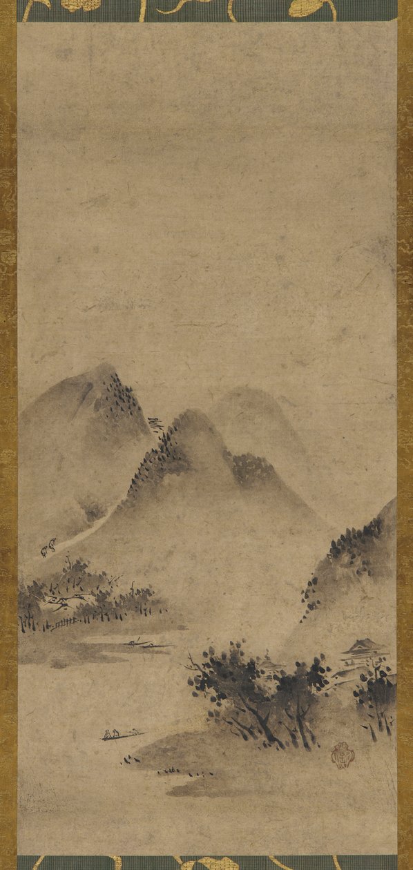 Landskab, Muromachi-periode, 1500-tallet. af Kano Motonobu