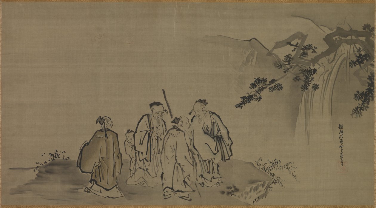 Kinesiske vismænd, 1600-tallet. af Kanō Tan’yū