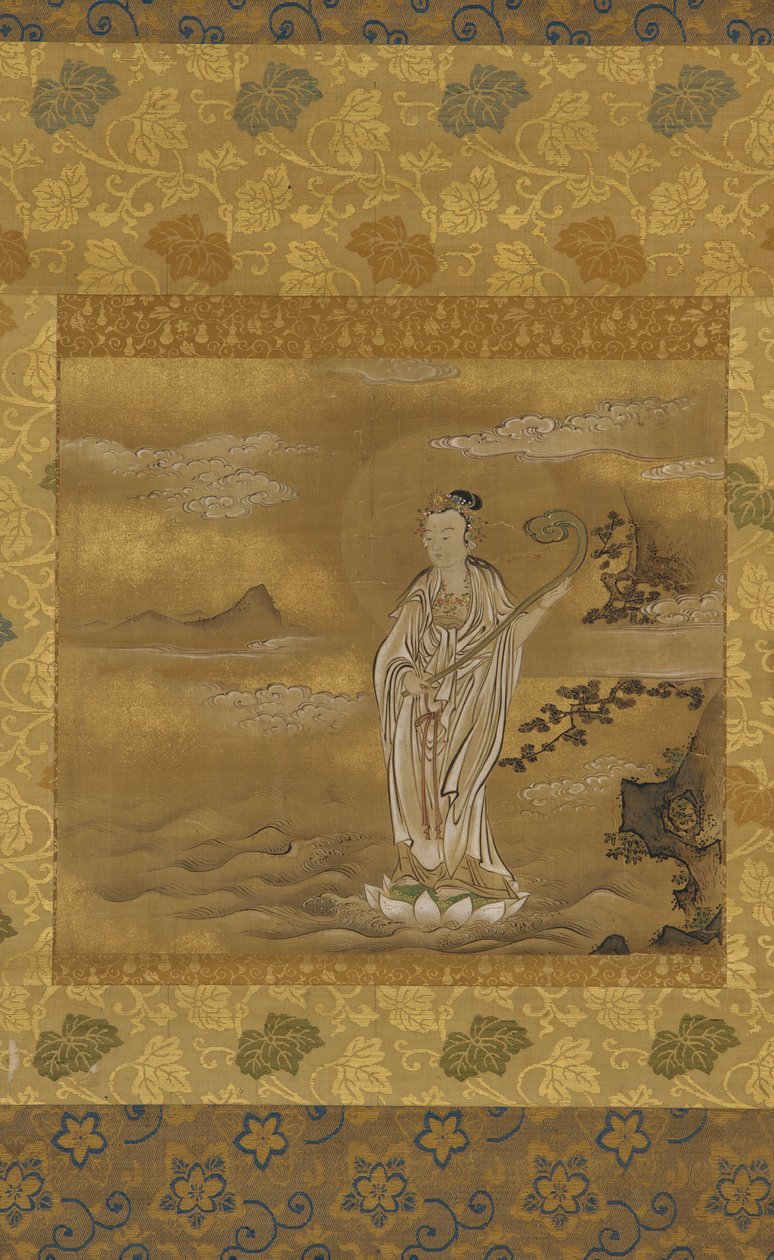 Bodhisattva krydser havet, Edo-periode, 1600-tallet. af Kanō Tan’yū