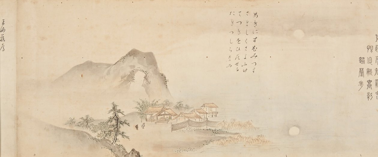 Otte udsigter over floderne Xiao og Xiang, 1675. af Kano Toun