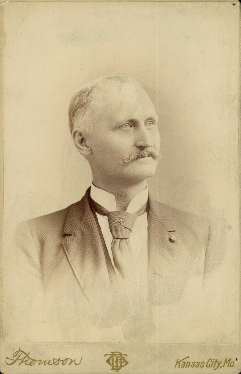 Lamdin E. Irwin, 1. løjtnant og adjudant, 14. Missouri Cavalry (Union) af Kansas City Thomson