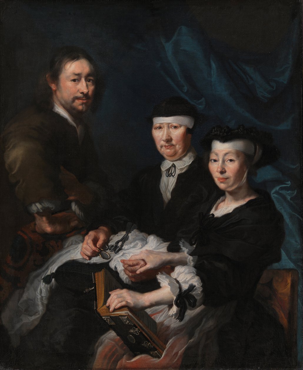 Kunstneren med sin familie af Karel van Mander III