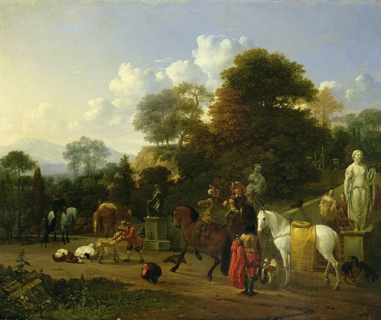 Efter jagten, 1664 af Karel Dujardin