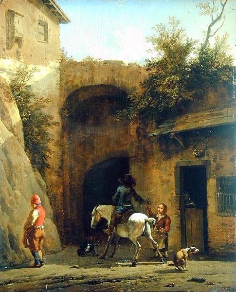 Foran kroen, 1658 af Karel Dujardin