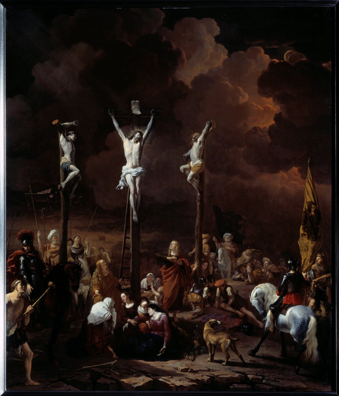 Golgata-maleriet af Karel Dujardin (1621-1678) (ec.holl.) 1661 søn. 0,97x0,84 m af Karel Dujardin
