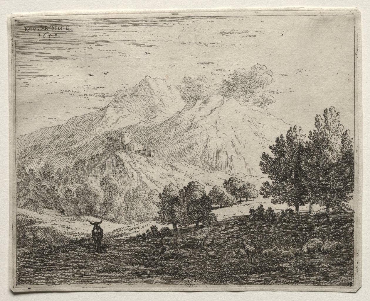 De fire bjerge af Karel Dujardin