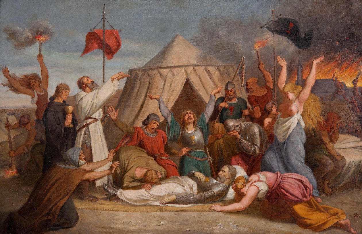John Zizkas død, ca. 1850 af Karel Javurek