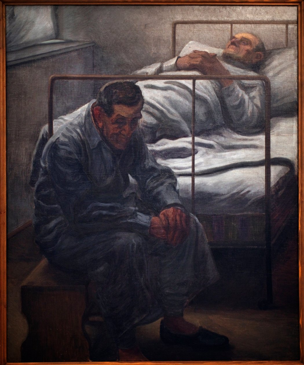 Hospital. Maleri af Karel Myslbek (1874-1915), Olie på lærred 1910. Tjekkisk kunst 20. århundrede. Veletrzni Palace (Messepaladset), Prag (Tjekkiet). af Karel Myslbek