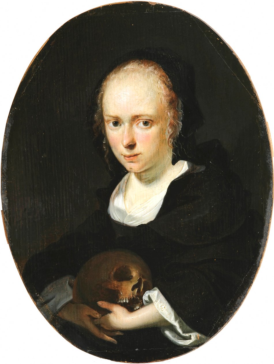 Portræt af Cornelia Bouwers, kunstnerens kone af Karel Slabbaert