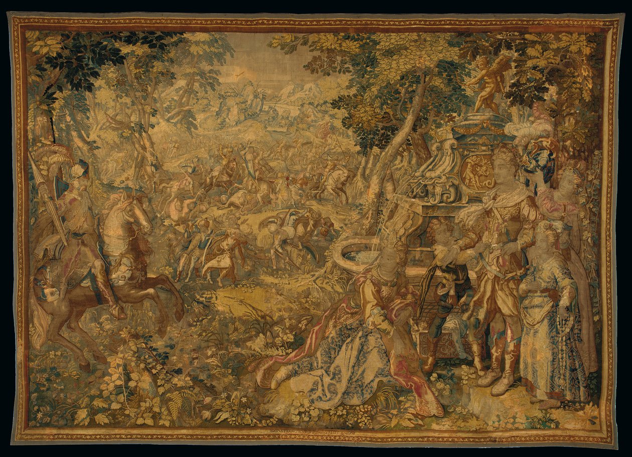 Delfts mytologiske gobelin, af Franciscus Spierinckx, begyndelsen af det 17. århundrede af Karel Van Mander