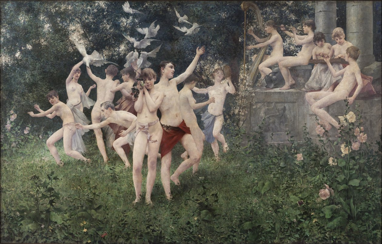 Festival of Spring Allegoric Scene af Karel Vitezslav Masek