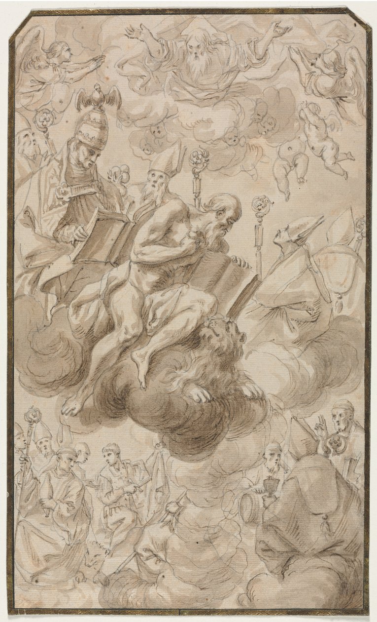 Sankt Hieronymus himmelfart, 1600-tallet. af Karel Škréta
