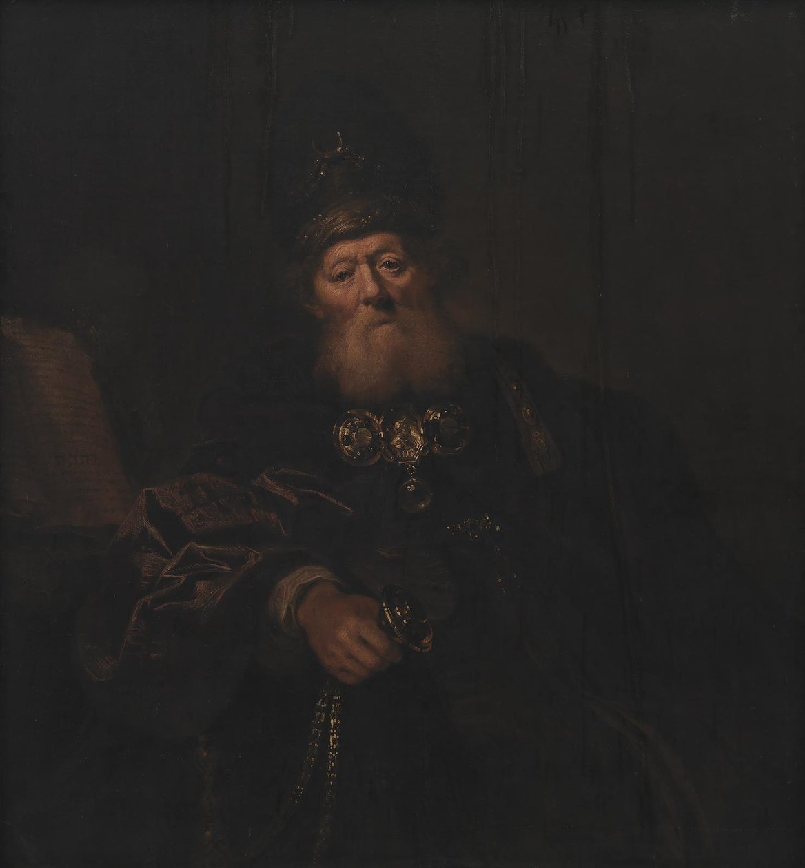 Aron som ypperstepræst af Karel van III Mander