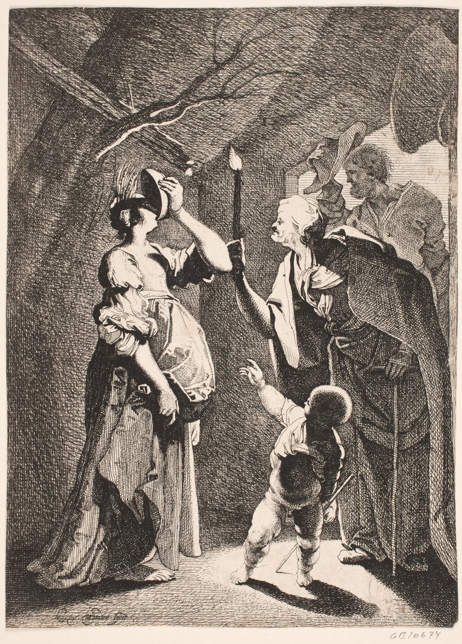 Ceres hånet af Stellio af Karel van III Mander