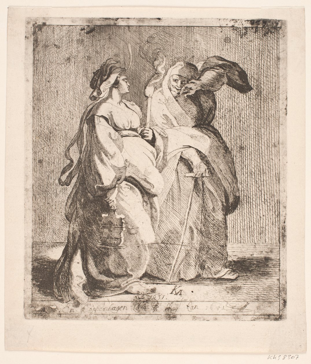 Judith med sin tjener af Karel van III Mander