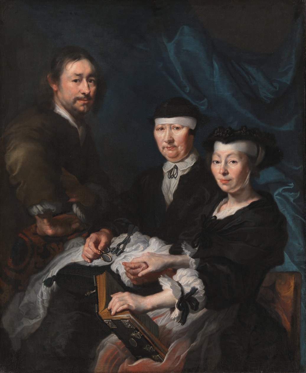 Kunstneren med sin Familie af Karel van III Mander