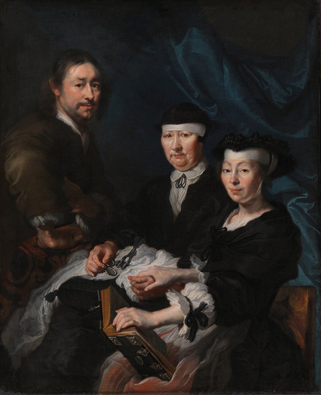 Kunstneren med sin Familie af Karel van III Mander