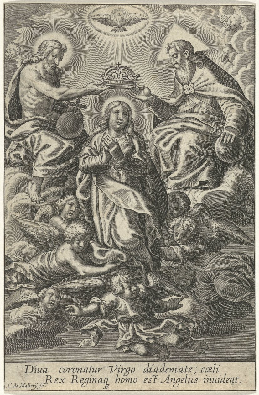 Marias kroning af Karel van Mallery