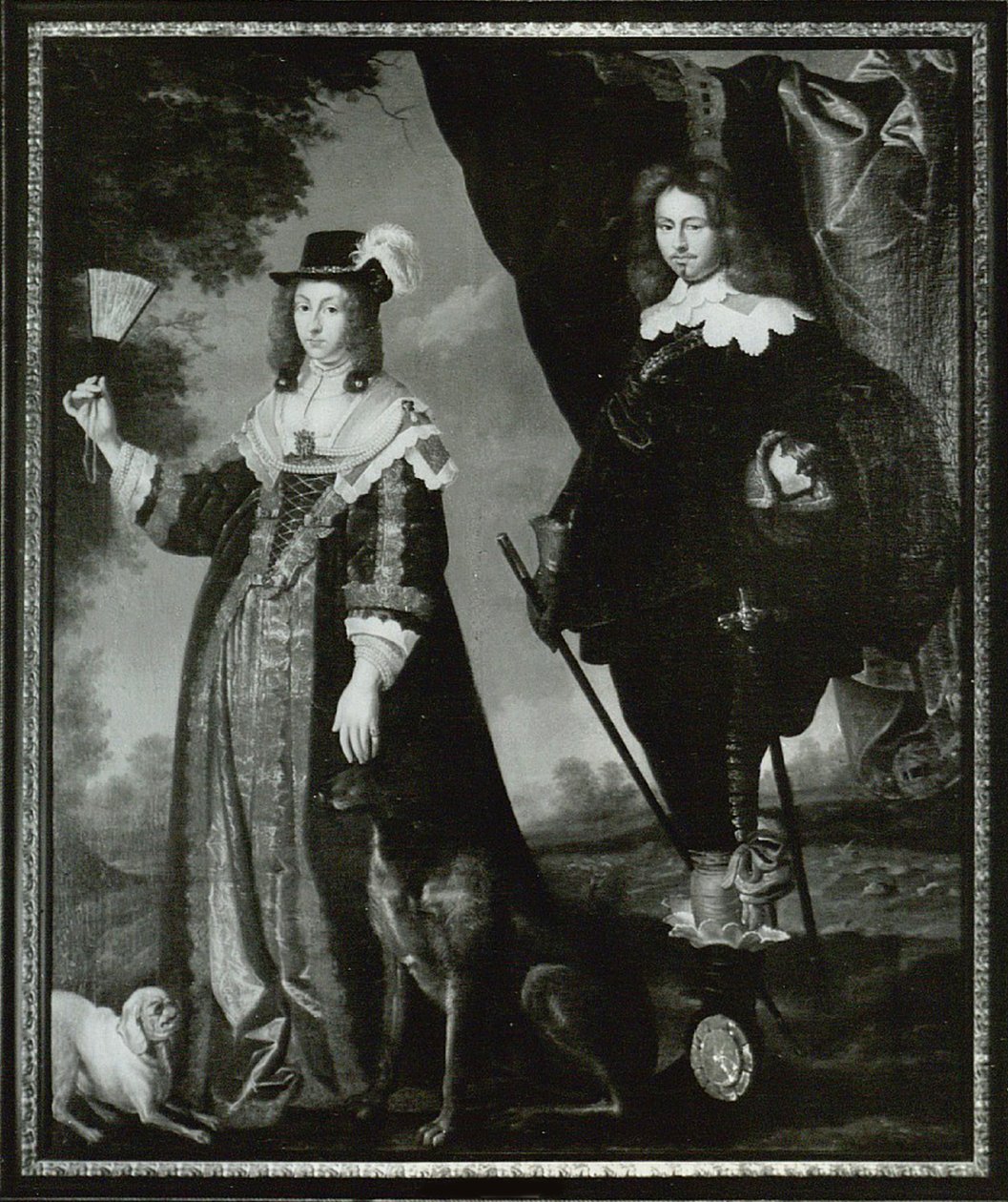 Leonora Christina, grevinde Ulfeldt 1621-1698 og Valdemar Christian af Slesvig-Holsten 1622-1656 af Karel van Mander III