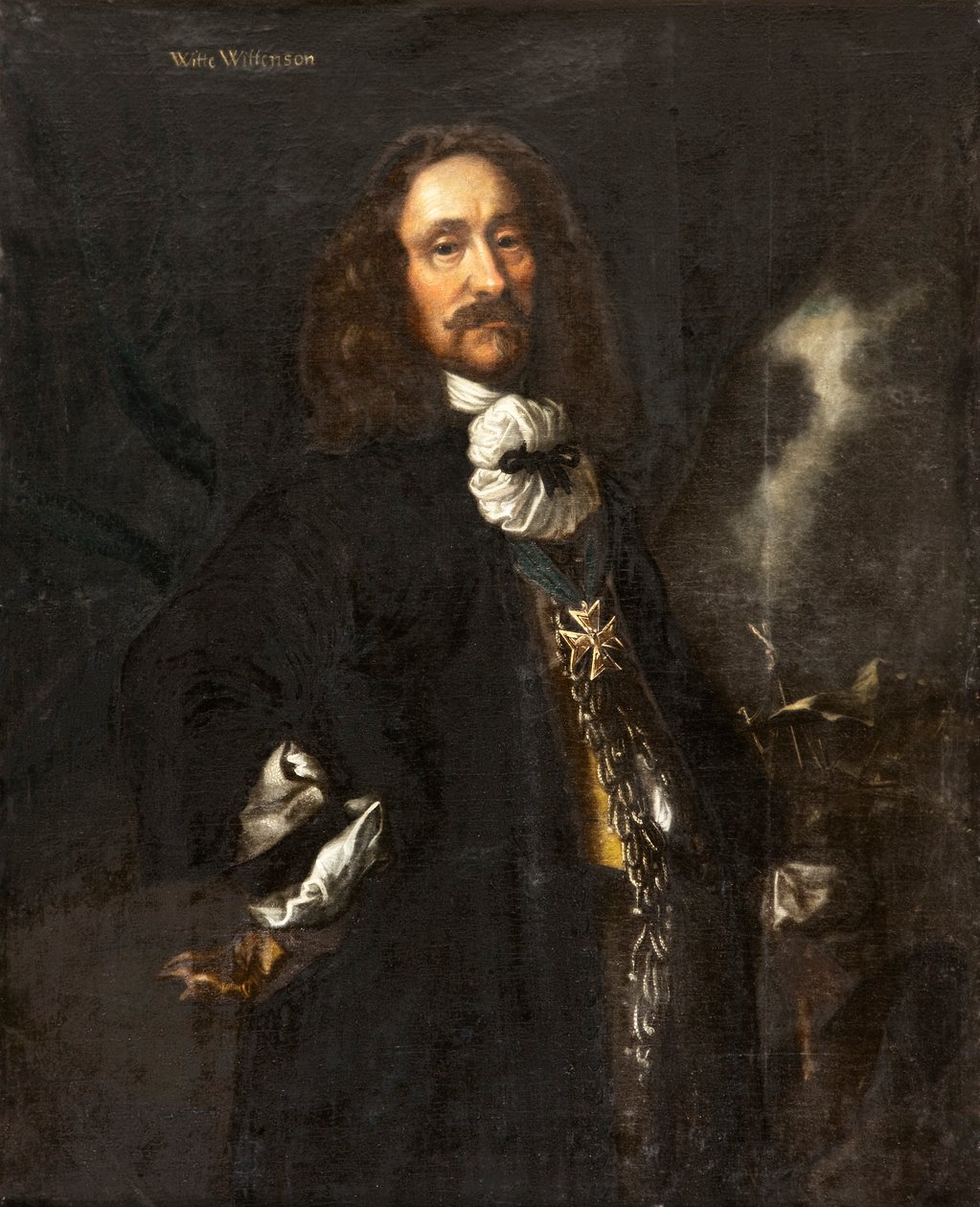 Portræt af admiral Witte Corneliszoon de With 1599-1658, ca 1657-1658. af Karel van Mander III