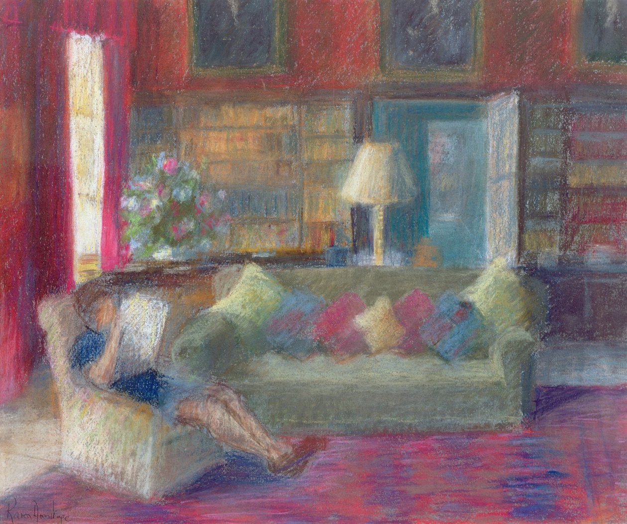 Bibliotek på ThorpePerrow af Karen Armitage