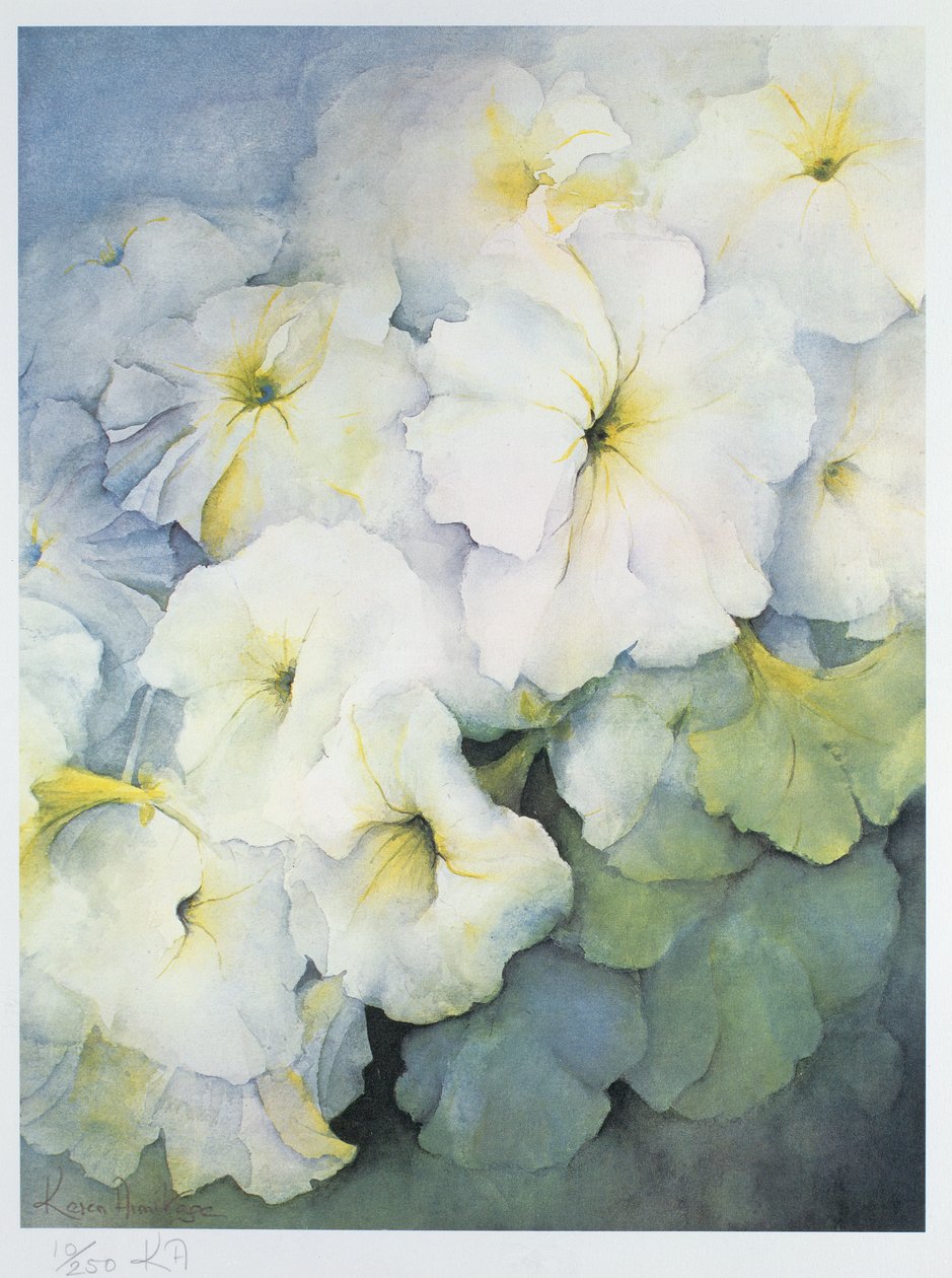 Petunia snebold af Karen Armitage