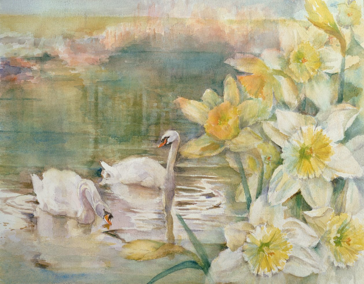 Svaner ved Hurst af Karen Armitage