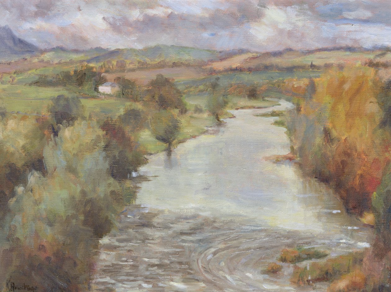 The River Tweed, Roxburghshire, 1995 af Karen Armitage