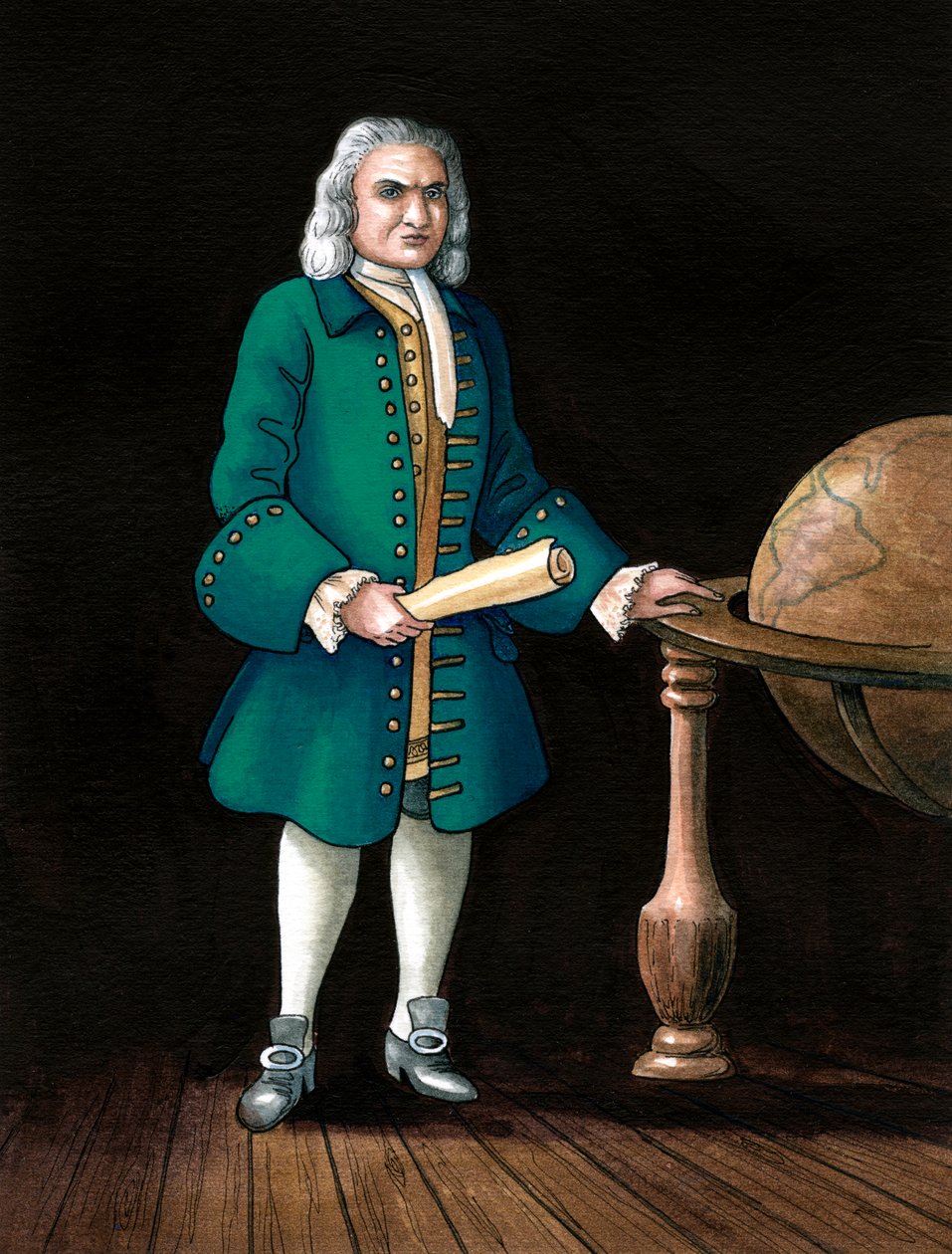 Kaptajn William Kidd, kaper, 1645-1701 af Karen Humpage