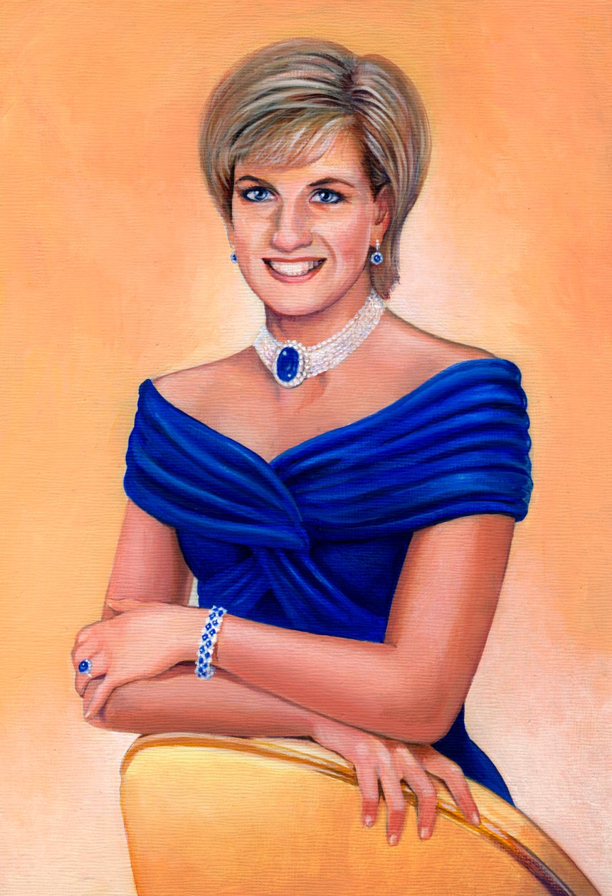 Hendes Kongelige Højhed Prinsessen af Wales Diana Frances, født Spencer, 1961-1997, 2013. af Karen Humpage