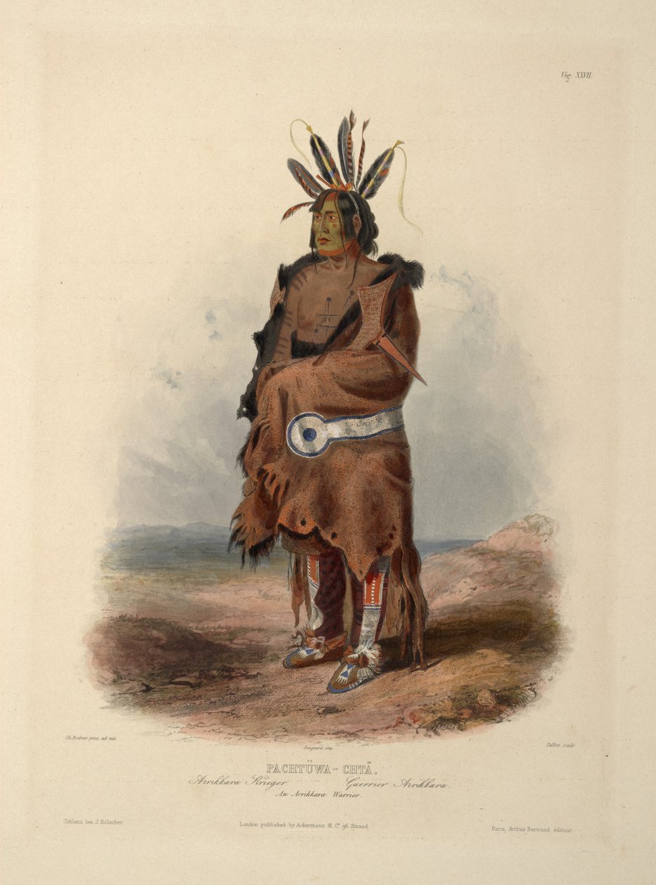 En Arrikara -kriger af Karl Bodmer